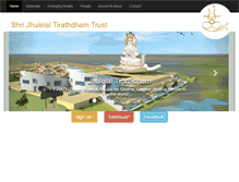 Tablet Screenshot of jhulelaltirathdham.com